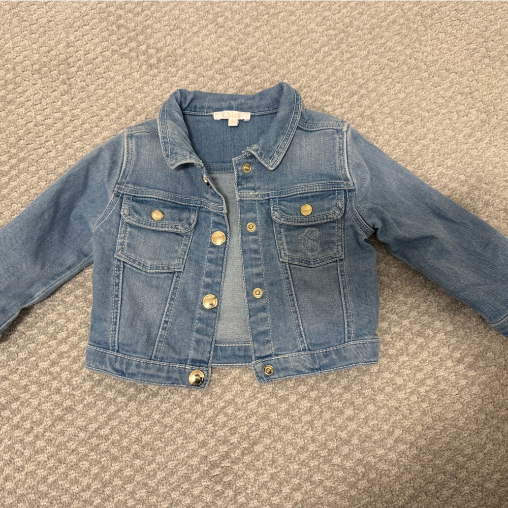 Chloe Light Blue Denim Kids Jacket